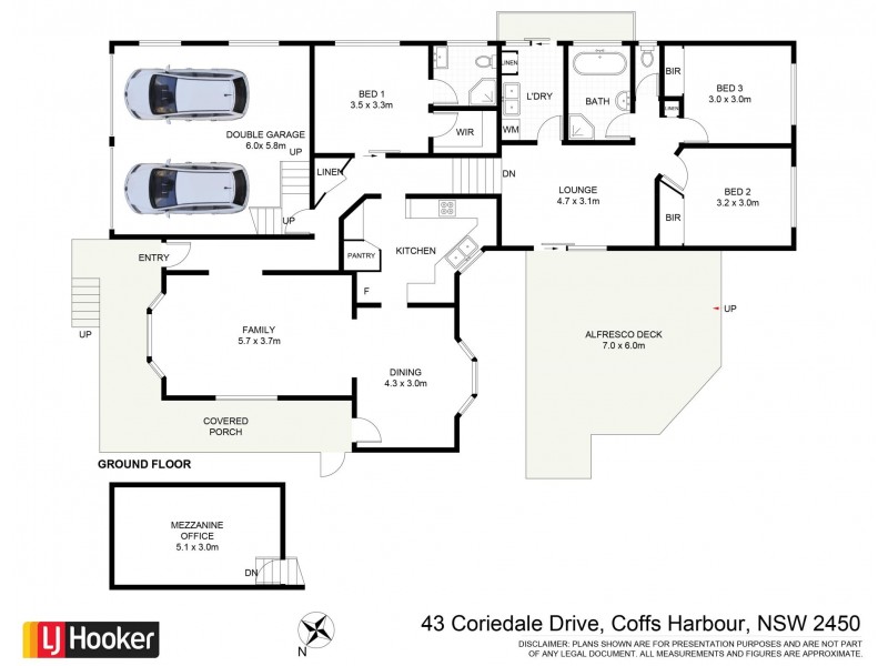 43 Coriedale Drive, Coffs Harbour NSW 2450 Floorplan