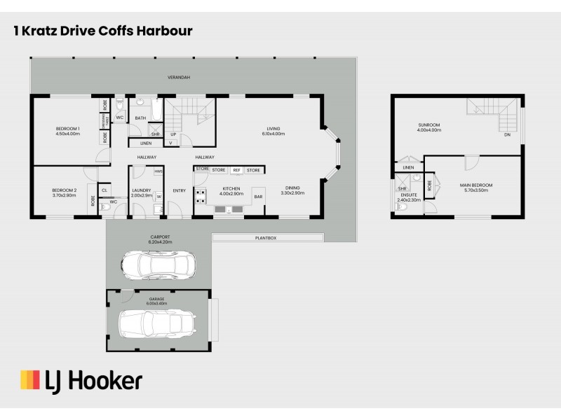 1 Kratz Drive, Coffs Harbour NSW 2450 Floorplan
