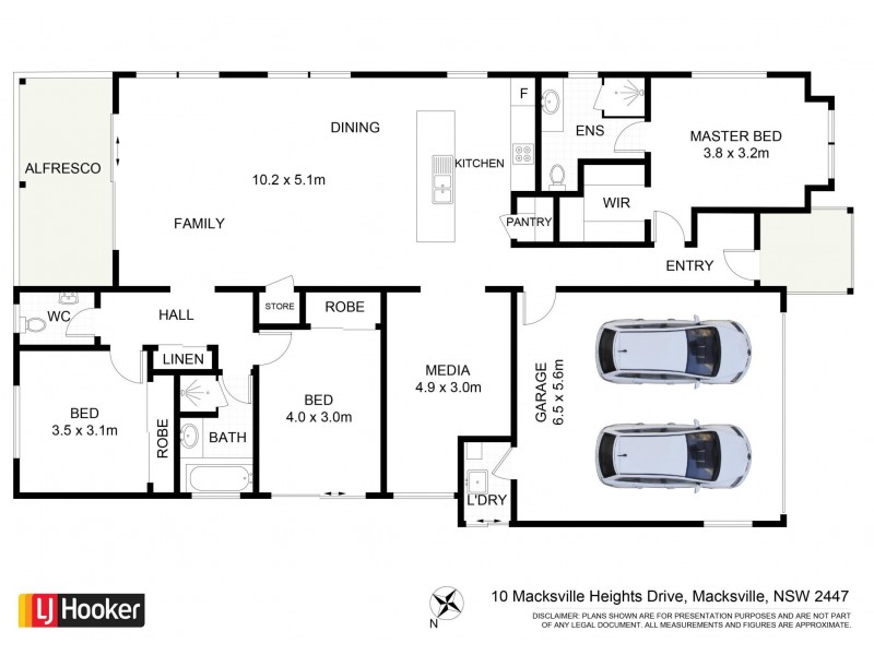 10 Macksville Heights Drive, Macksville NSW 2447 Floorplan