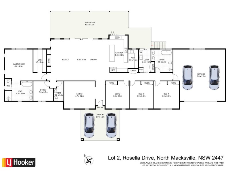 47 Lakeview Close, North Macksville NSW 2447 Floorplan