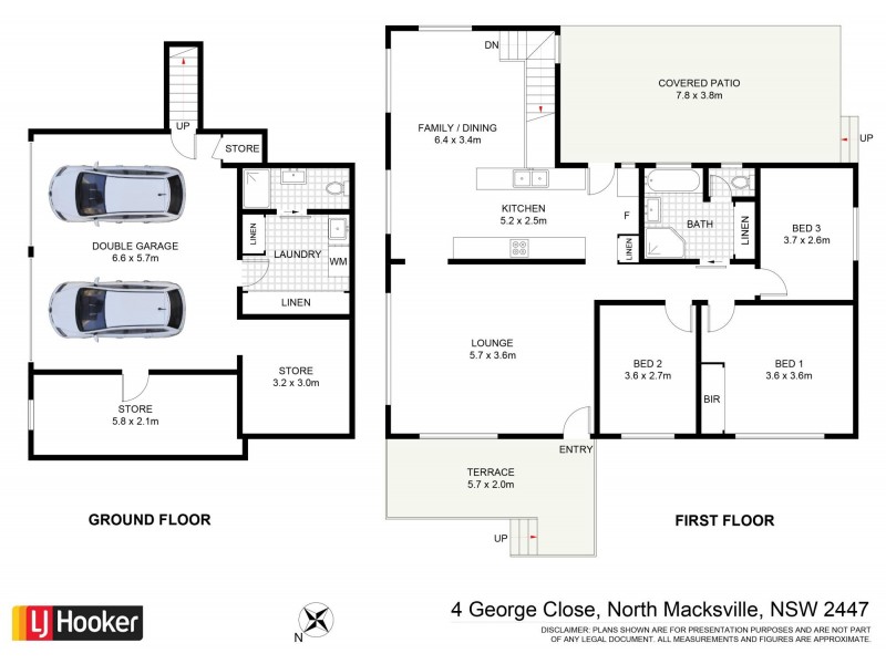 4 George Close, North Macksville NSW 2447 Floorplan