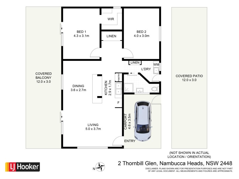 2 Thornbill Glen, Nambucca Heads NSW 2448 Floorplan