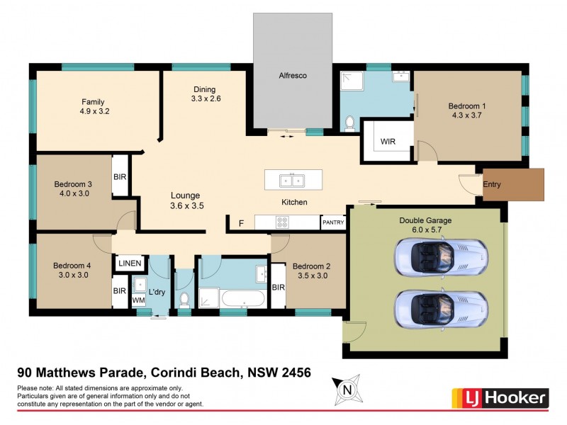 90 Matthews Parade, Corindi Beach NSW 2456 Floorplan