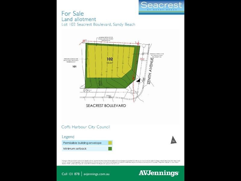Lot 102 Seacrest Boulevard, Sandy Beach NSW 2456