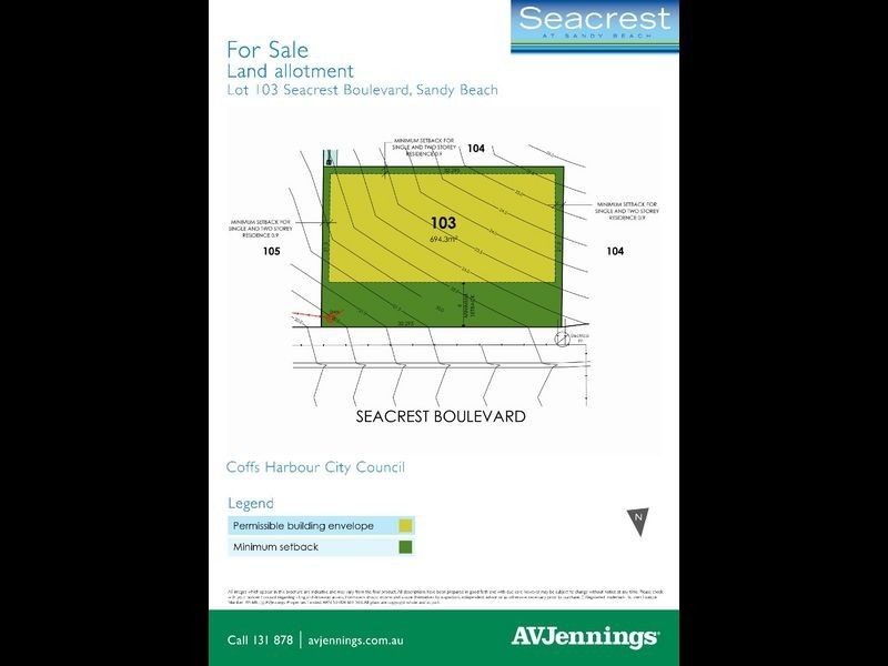Lot 103 Seacrest Boulevard, Sandy Beach NSW 2456