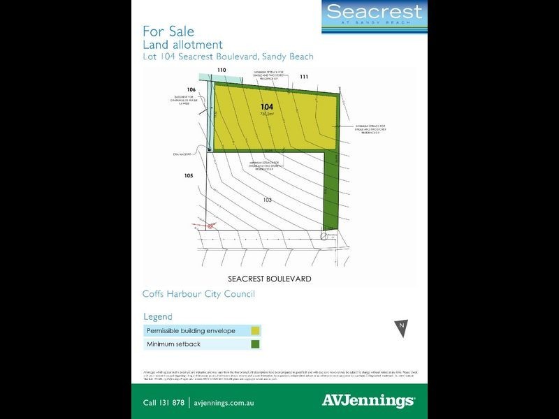 Lot 104 Seacrest Boulevard, Sandy Beach NSW 2456