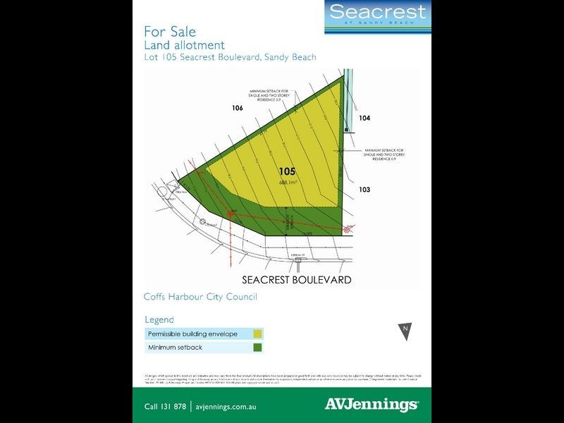 Lot 105 Seacrest Boulevard, Sandy Beach NSW 2456