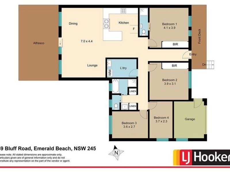 59 Bluff Road, Emerald Beach NSW 2456