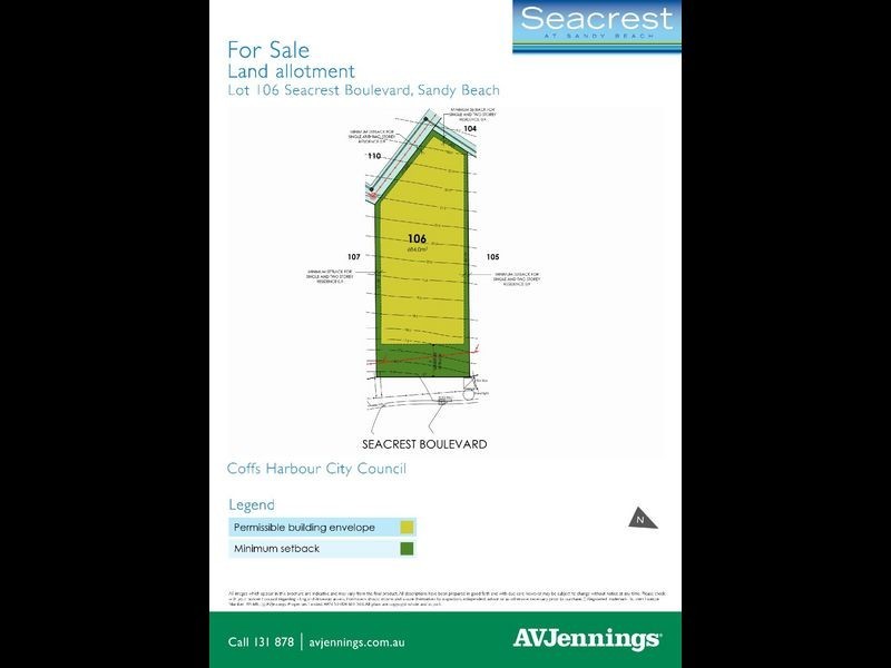 Lot 106 Seacrest Boulevard, Sandy Beach NSW 2456