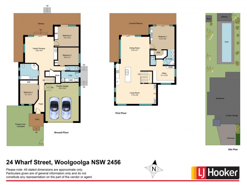 24 Wharf Street, Woolgoolga NSW 2456 Floorplan