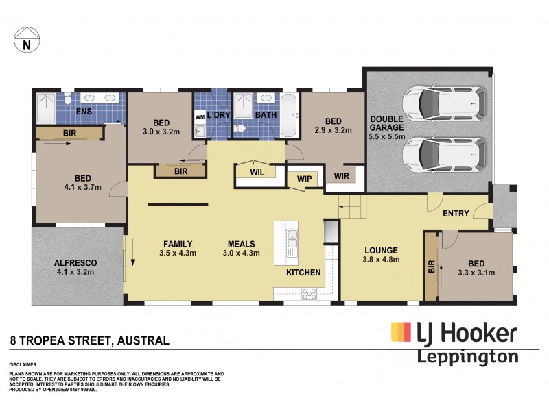 8 Tropea Street, Austral NSW 2179 Floorplan