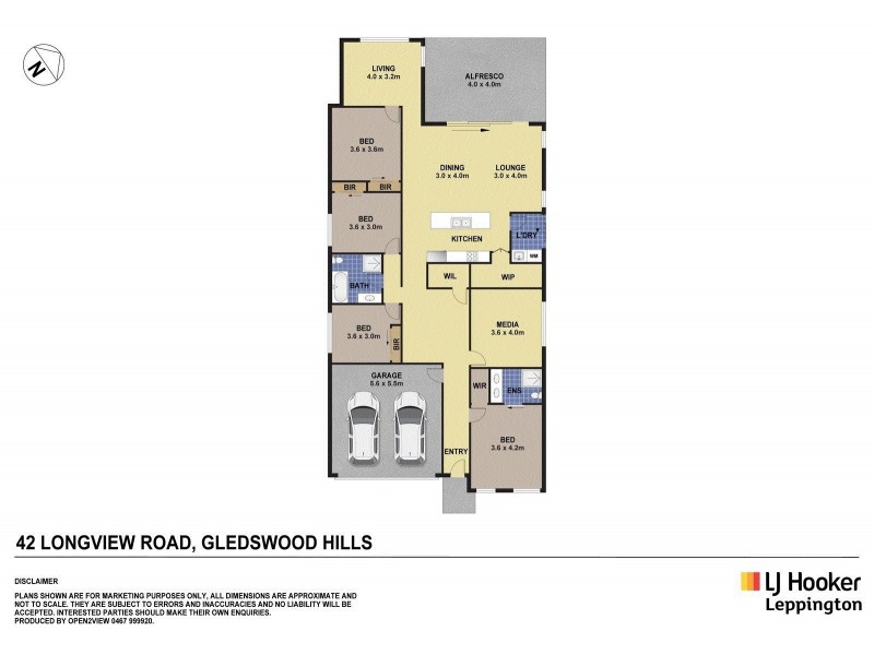 42 Longview Road, Gledswood Hills NSW 2557 Floorplan