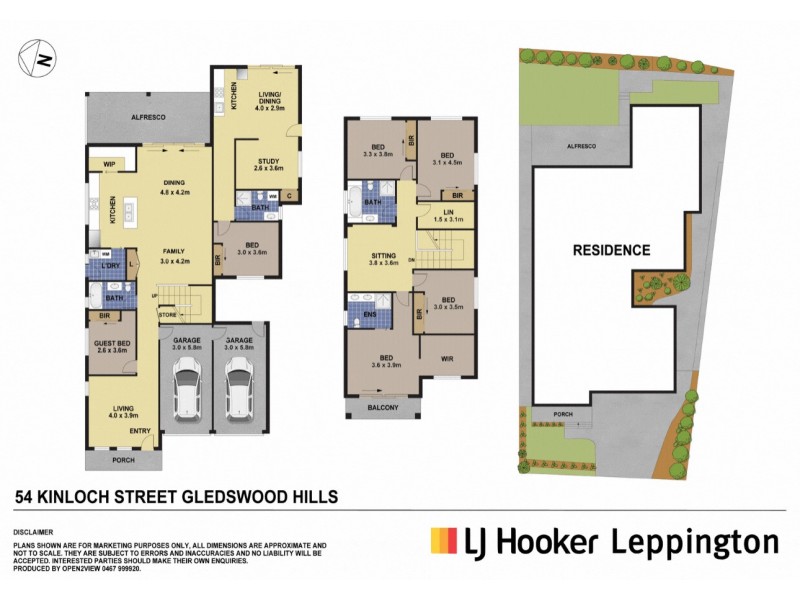 34 Kinloch Street, Gledswood Hills NSW 2557 Floorplan