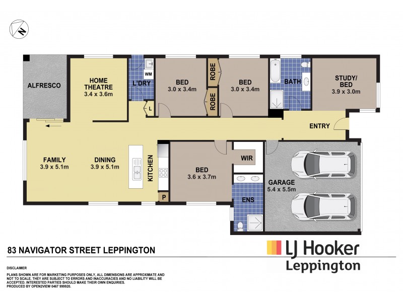 83 Navigator Street, Leppington NSW 2179 Floorplan