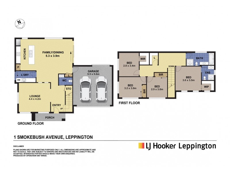 1 Smokebush Avenue, Leppington NSW 2179 Floorplan