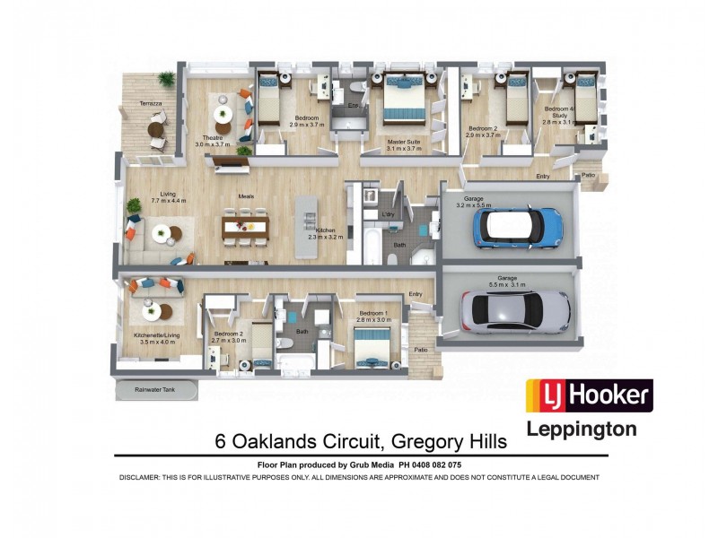 6a & 6b Oaklands Circuit, Gregory Hills NSW 2557 Floorplan