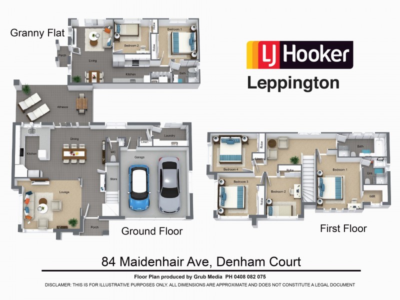 84 & 84a Maidenhair Avenue, Denham Court NSW 2565 Floorplan