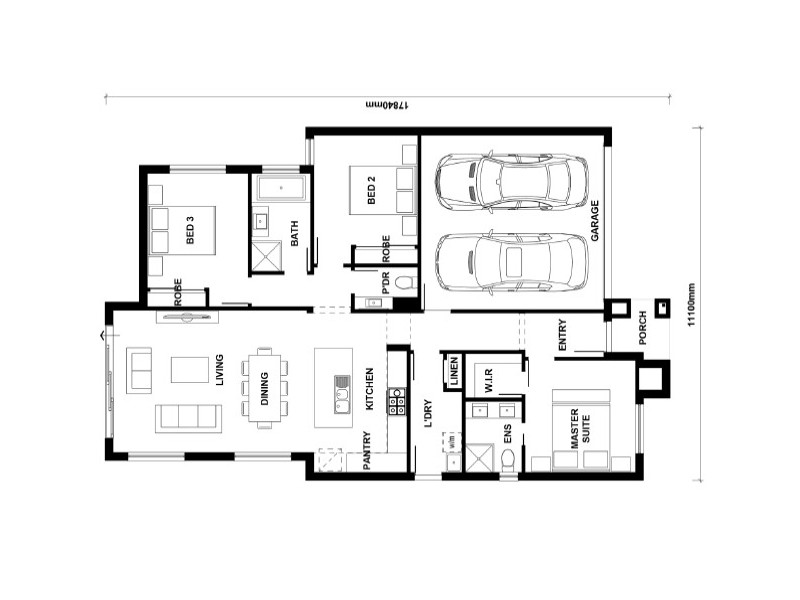 Lot 1166 Kirby Way, Oran Park NSW 2570 Floorplan