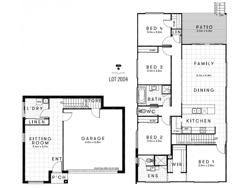 Lot 2004 Battam Road, Gregory Hills NSW 2557 Floorplan