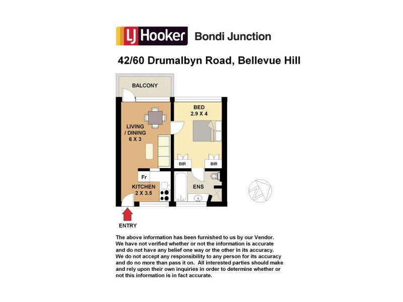 42/60 Drumalbyn Road, Bellevue Hill NSW 2023 Floorplan