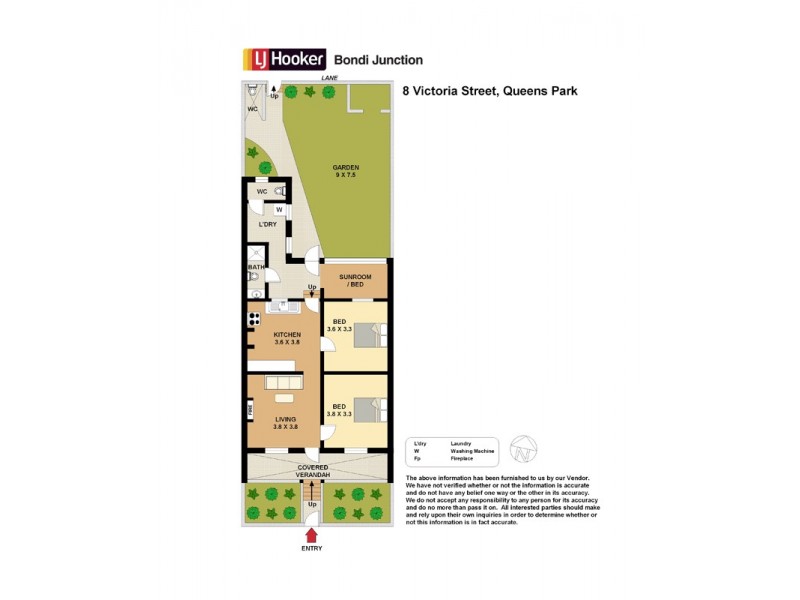 8 Victoria Street, Queens Park NSW 2022 Floorplan