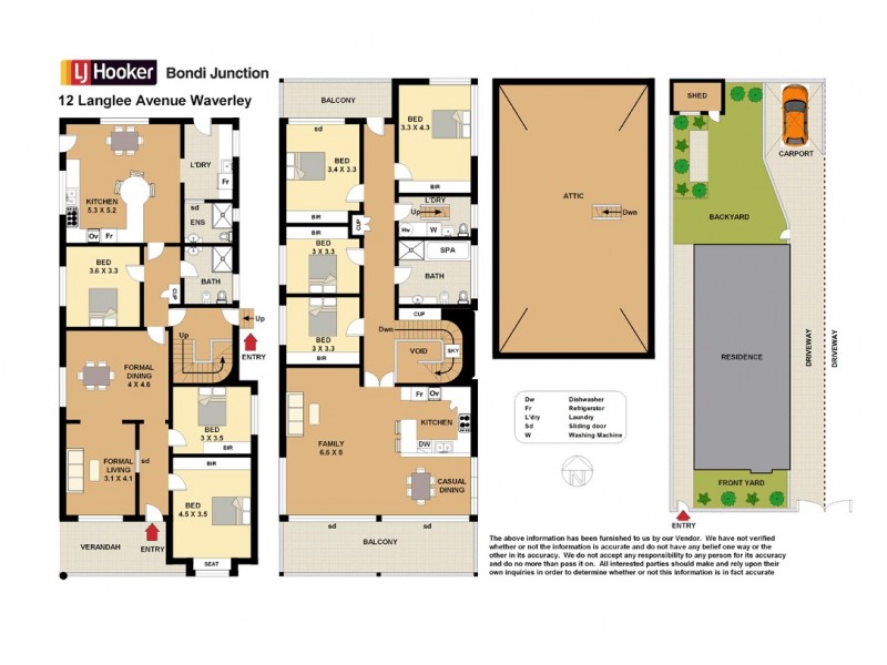 12 Langlee Ave, Waverley NSW 2024 Floorplan