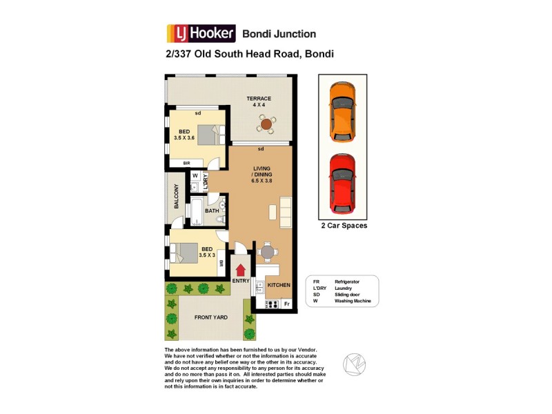 2/337 Old South Head Road, North Bondi NSW 2026 Floorplan
