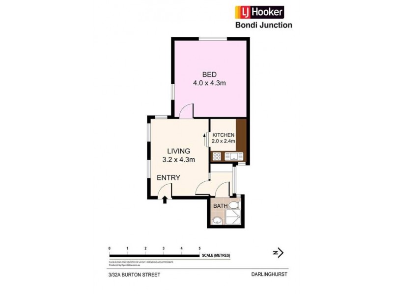 3/32A Burton Street, Darlinghurst NSW 2010 Floorplan
