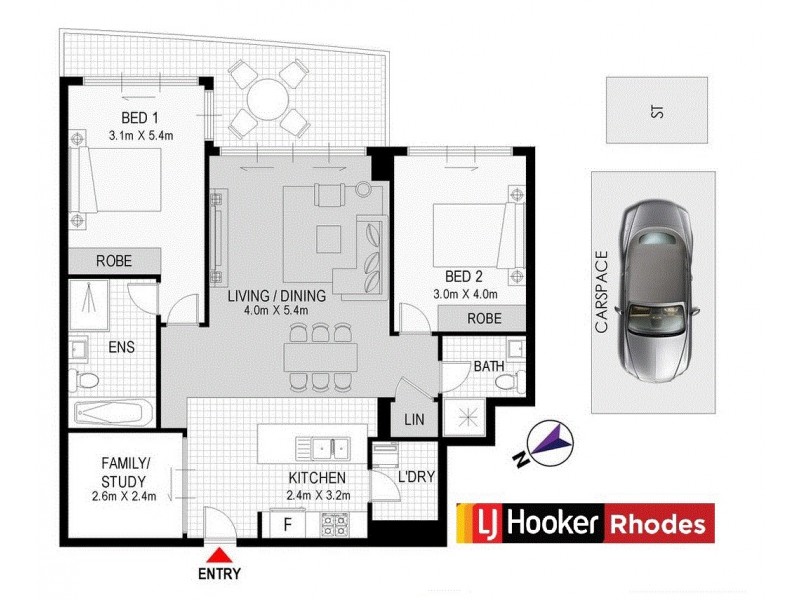 Level 21/87 Shoreline Drive, Rhodes NSW 2138 Floorplan