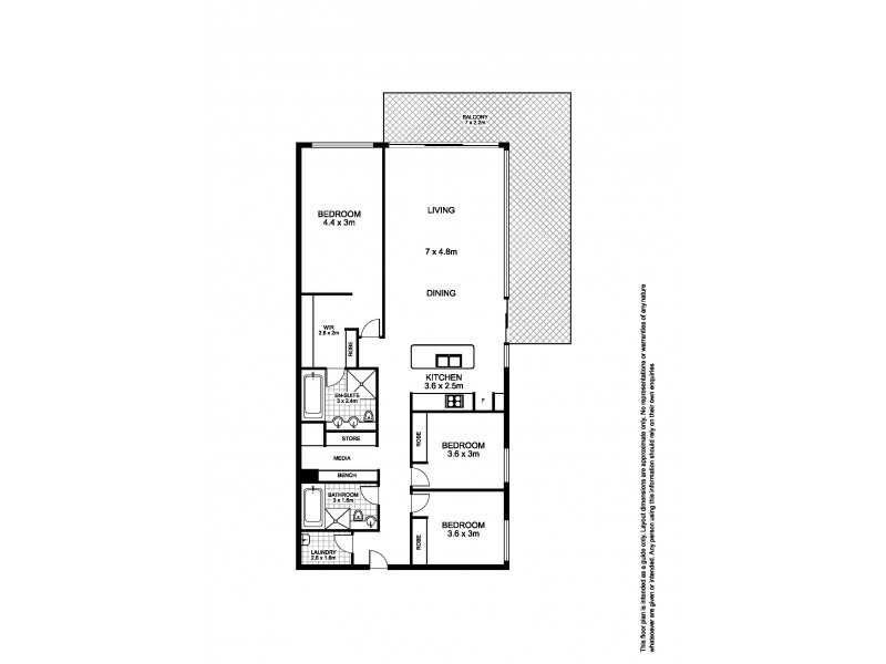 302/4 Lewis Avenue, Rhodes NSW 2138 Floorplan