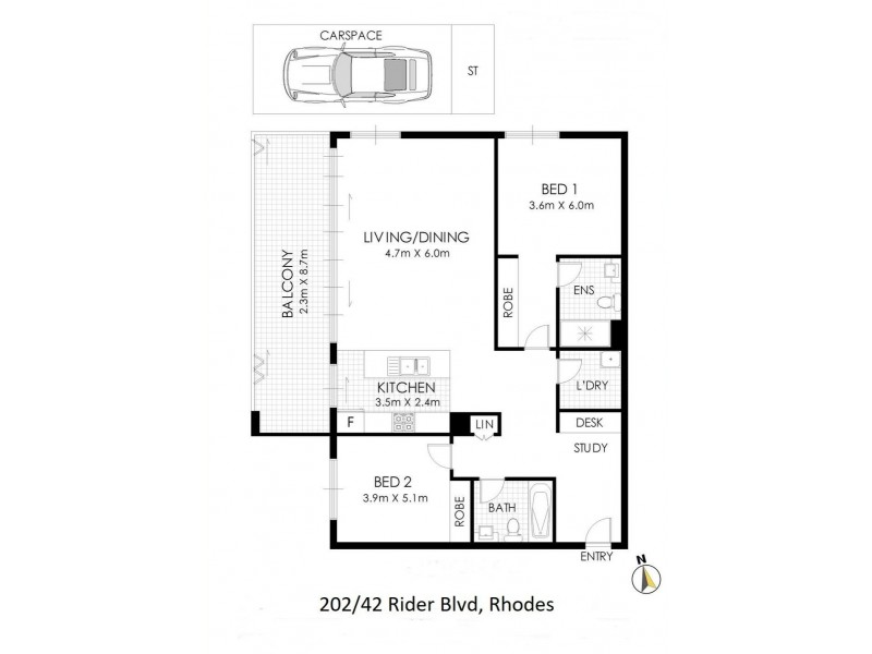 202/42 Rider Blvd, Rhodes NSW 2138