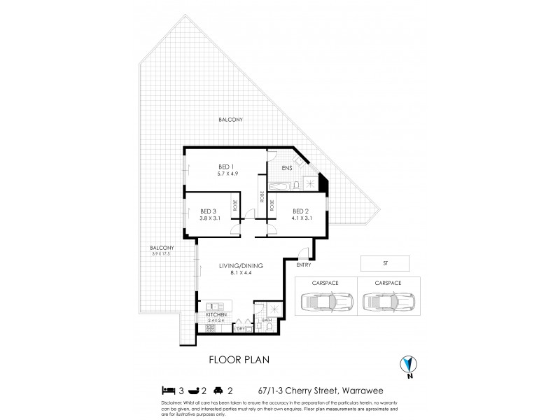 67/1-3 Cherry Street, Warrawee NSW 2074 Floorplan