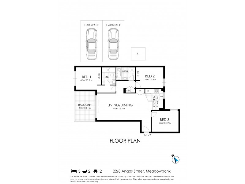 22/8 Angas Street, Meadowbank NSW 2114 Floorplan