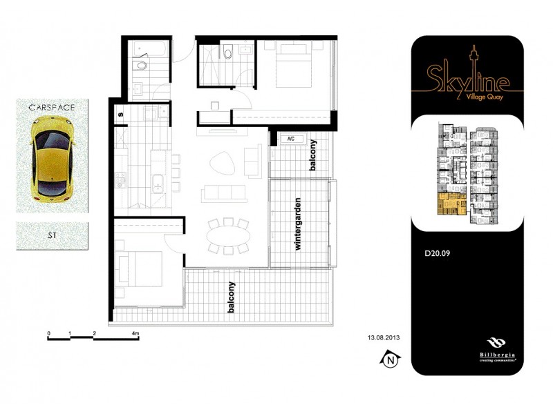 2009/42 Walker Street, Rhodes NSW 2138 Floorplan