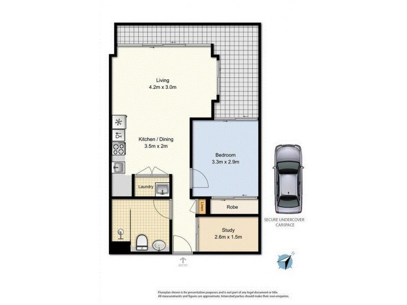 B322/21 Porter Street, Ryde NSW 2112 Floorplan