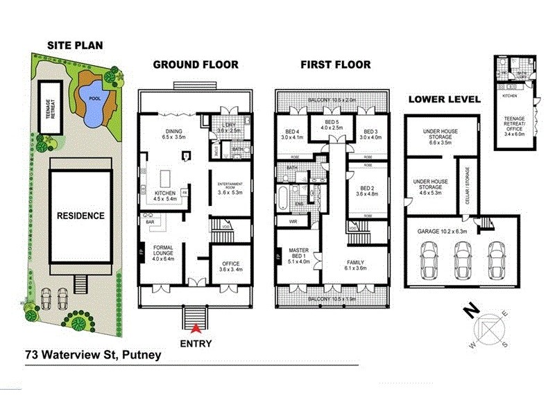 73 Waterview Street, Putney NSW 2112 Floorplan