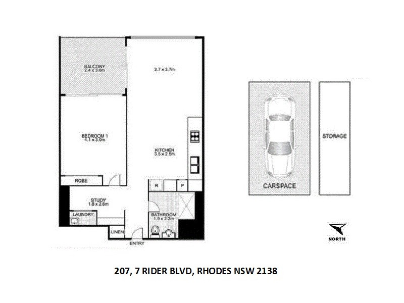 7 Rider Blvd, Rhodes NSW 2138 Floorplan