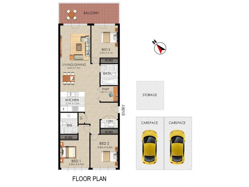 502/1 Waterways Street, Wentworth Point NSW 2127 Floorplan
