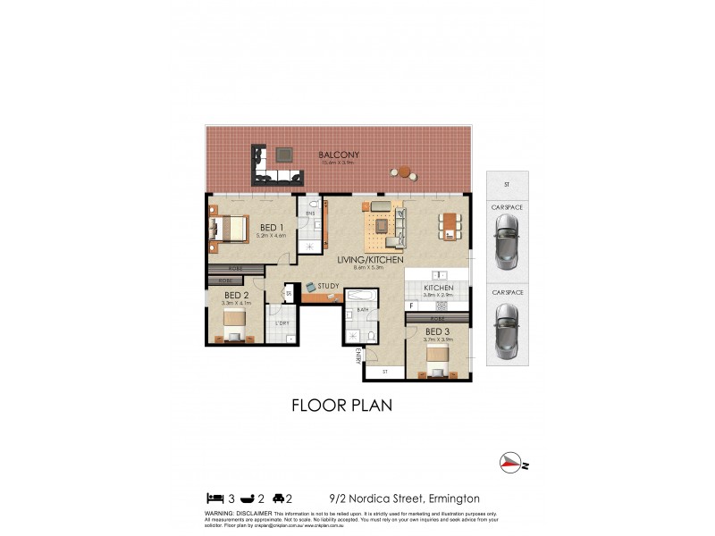 9/2-10 Nordica Street, Ermington NSW 2115 Floorplan