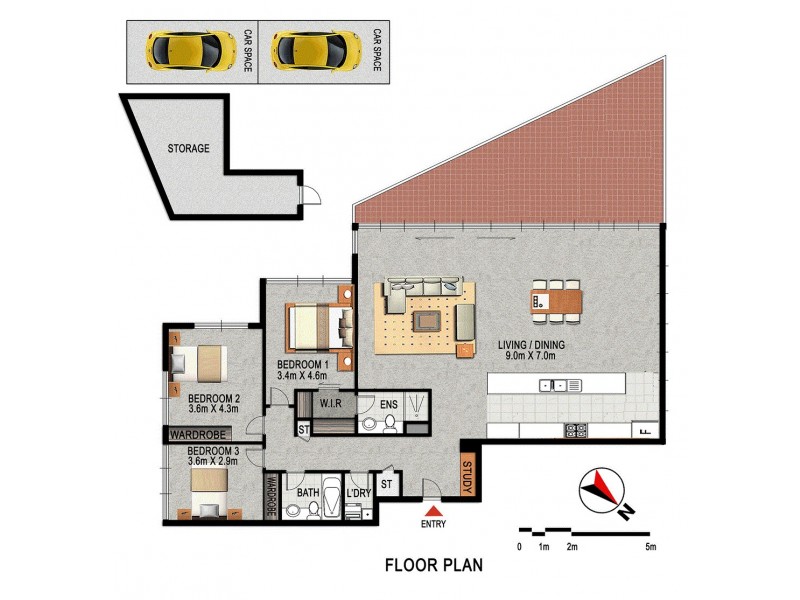 302/2 Rider Blvd, Rhodes NSW 2138 Floorplan