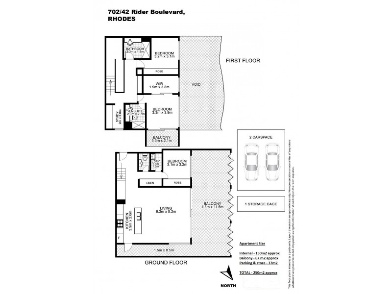 702/42 Rider Boulevard, Rhodes NSW 2138 Floorplan