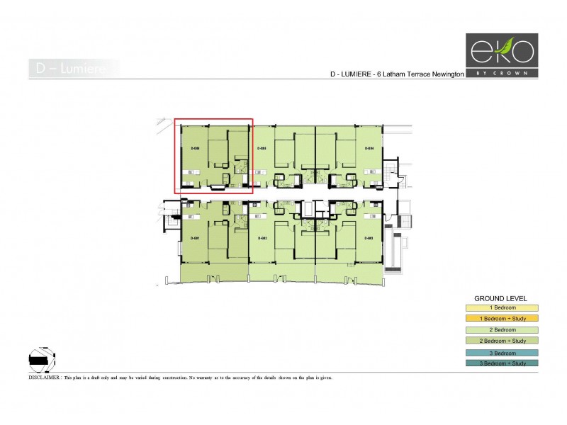 DG06/6 Latham Terrace, Newington NSW 2127 Floorplan