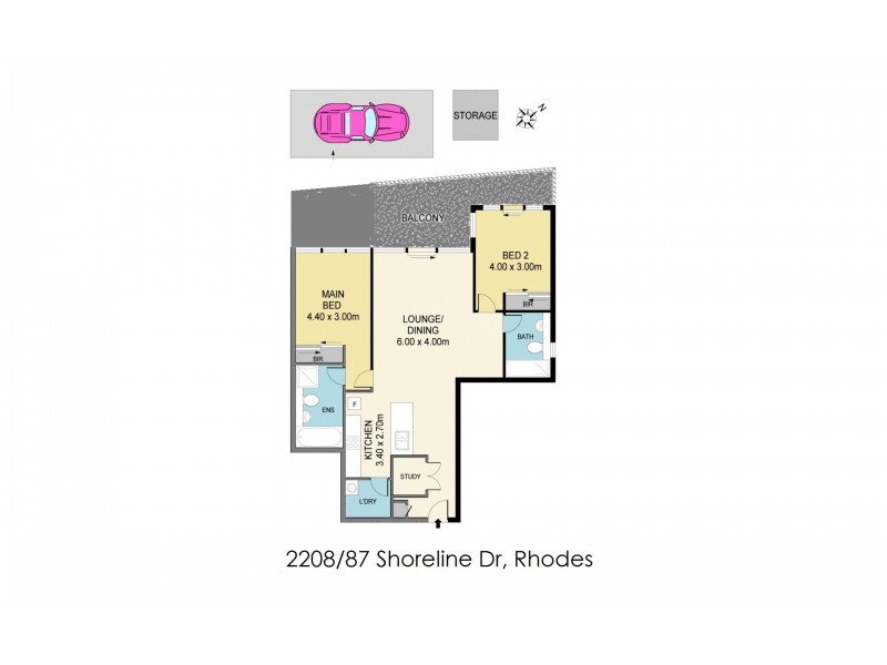 2208/87 Shoreline Dr, Rhodes NSW 2138