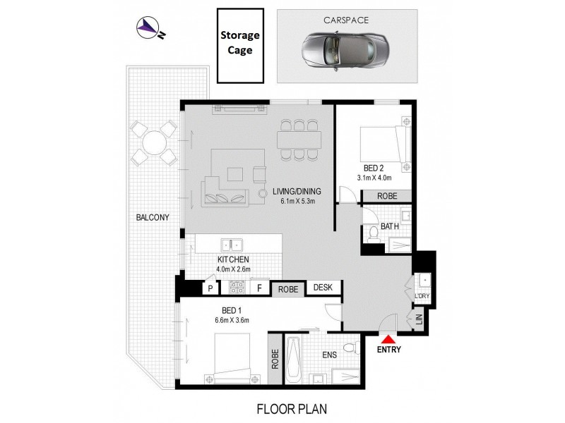 624/45 Amalfi Drive, Wentworth Point NSW 2127 Floorplan