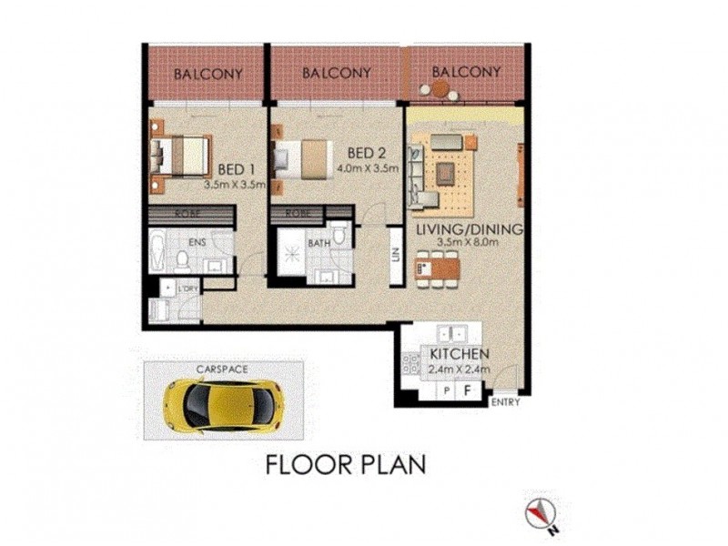 303/14 Sevier Avenue, Rhodes NSW 2138 Floorplan