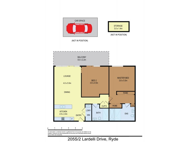 205S/2 Lardelli Drive, Ryde NSW 2112 Floorplan