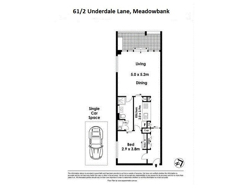 61/2 Underdale Lane, Meadowbank NSW 2114 Floorplan