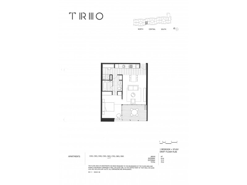 603/3 Sterling Circuit, Camperdown NSW 2050 Floorplan