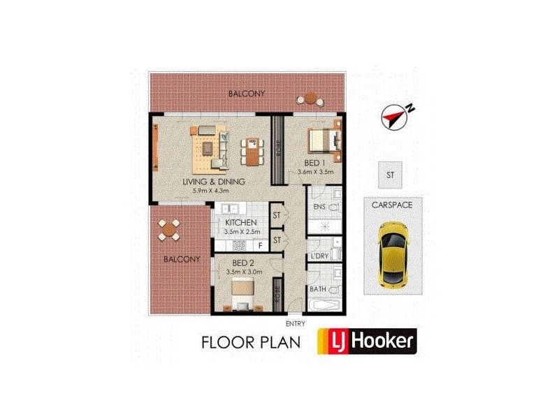 210/46 Walker Street, Rhodes NSW 2138 Floorplan