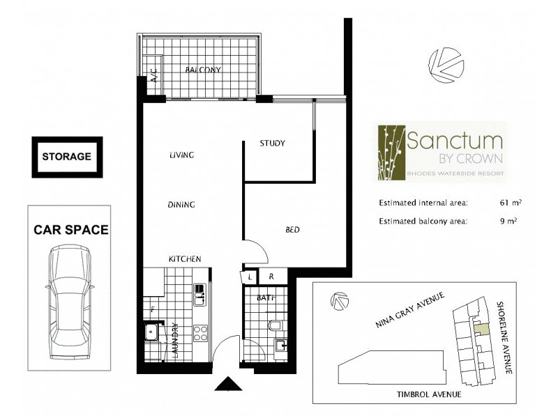 A811/40 Shoreline Drive, Rhodes NSW 2138 Floorplan